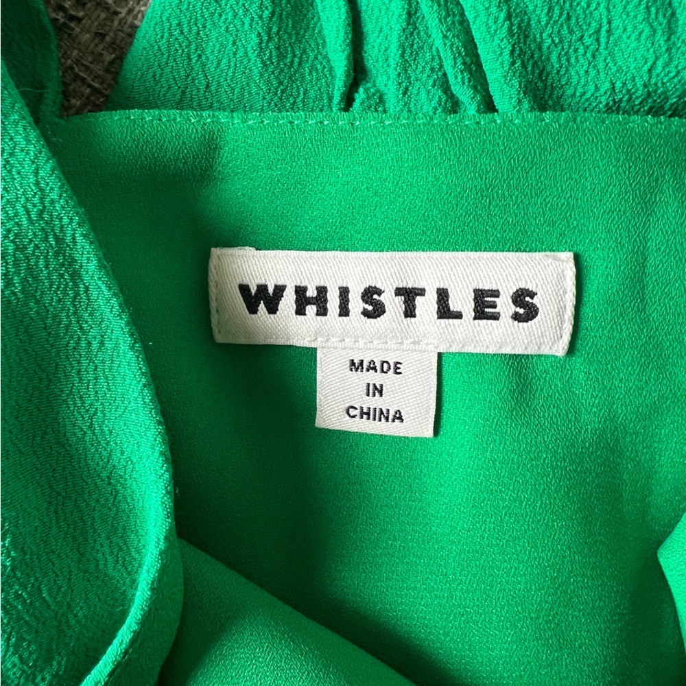 Whistles Zelena green midi dress 2 - Picture 9 of 13